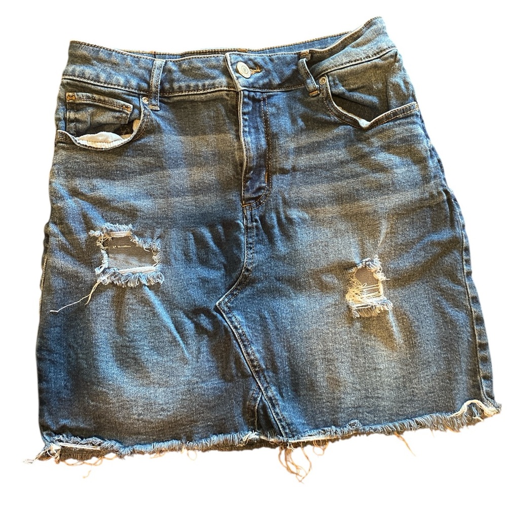 Maurices Blue Denim Skirt